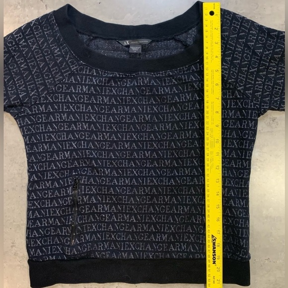 Authentic Armani Exchange 3/4 Sleeve Crewneck Sweater, Size  L - Picture 6 of 9